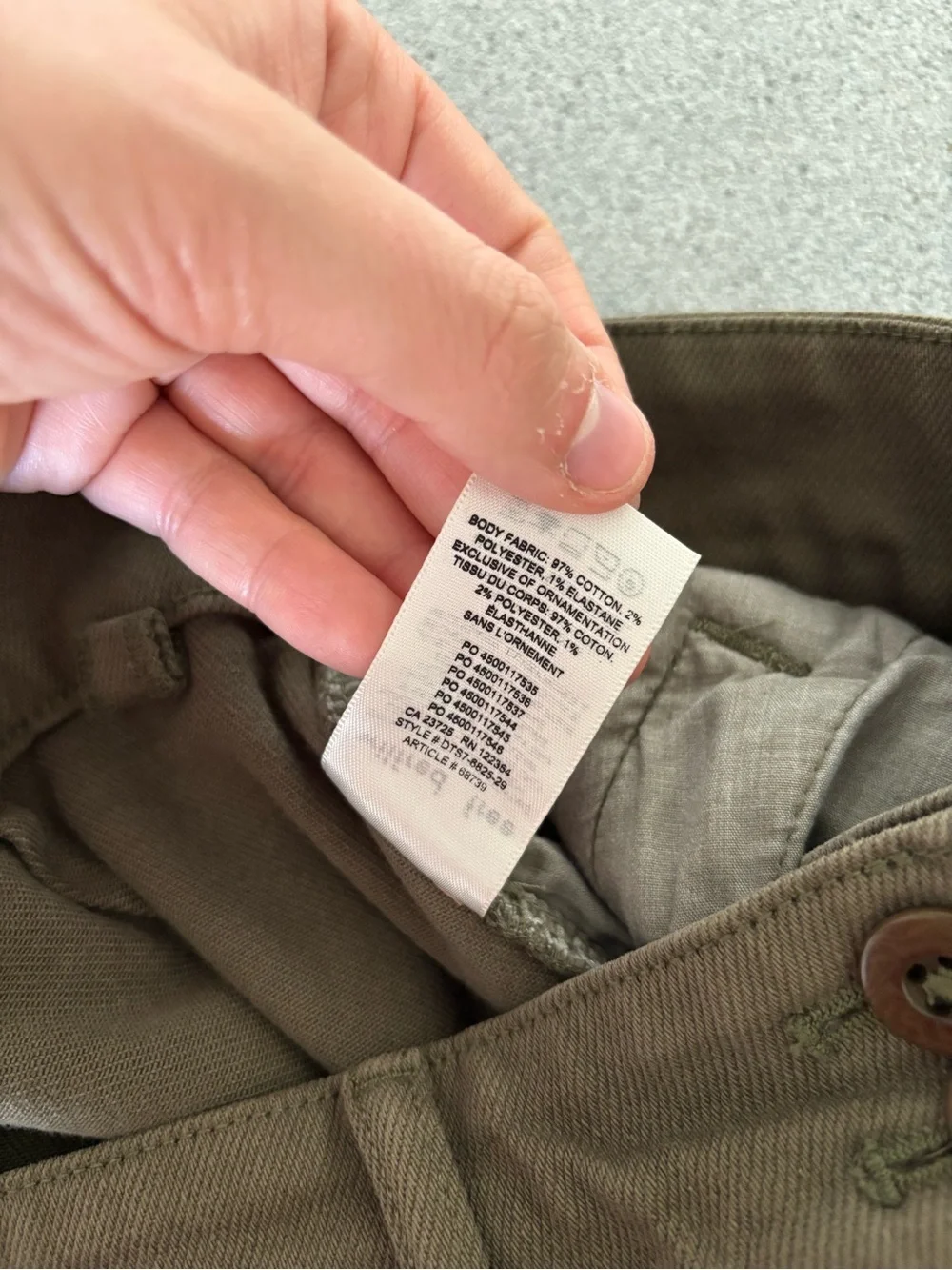 Wilfred Free Olive Cargo Tapered Utility Pants Size 10 Minimalist - Picture 11 of 12